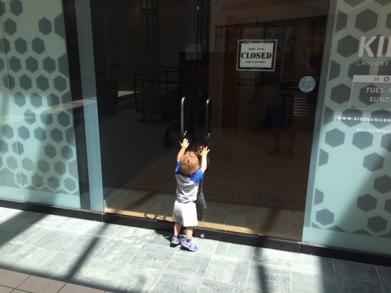 Kidzu is closed on Mondays!